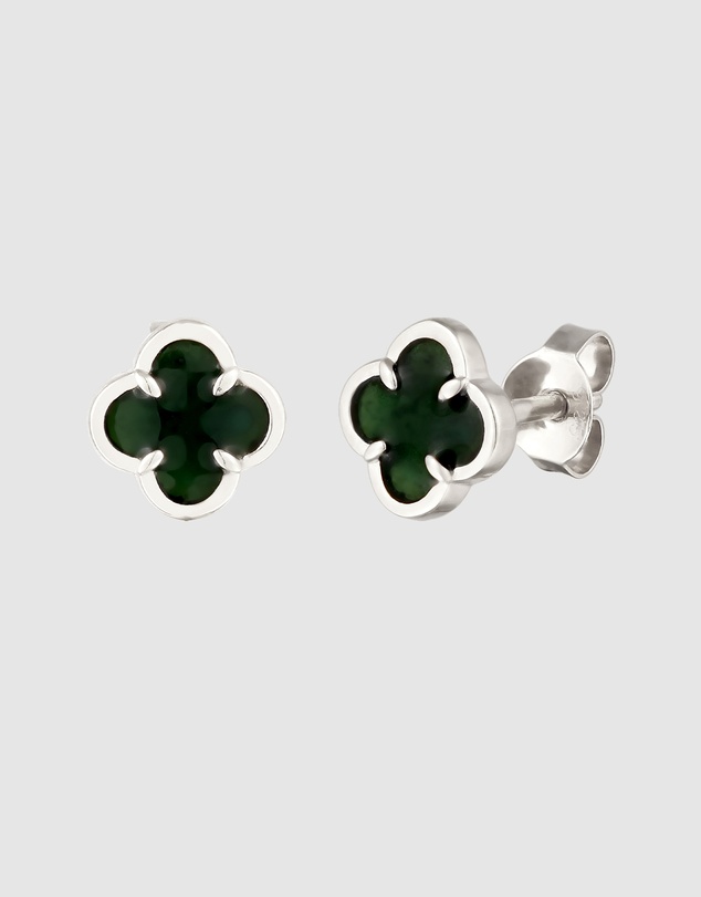 Kuzzoi - ICONIC EXCLUSIVE - Cloverleaf Stud Earrings in 925 Sterling Silver