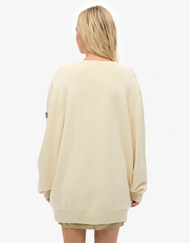 Superdry - Oversized V Neck Jumper