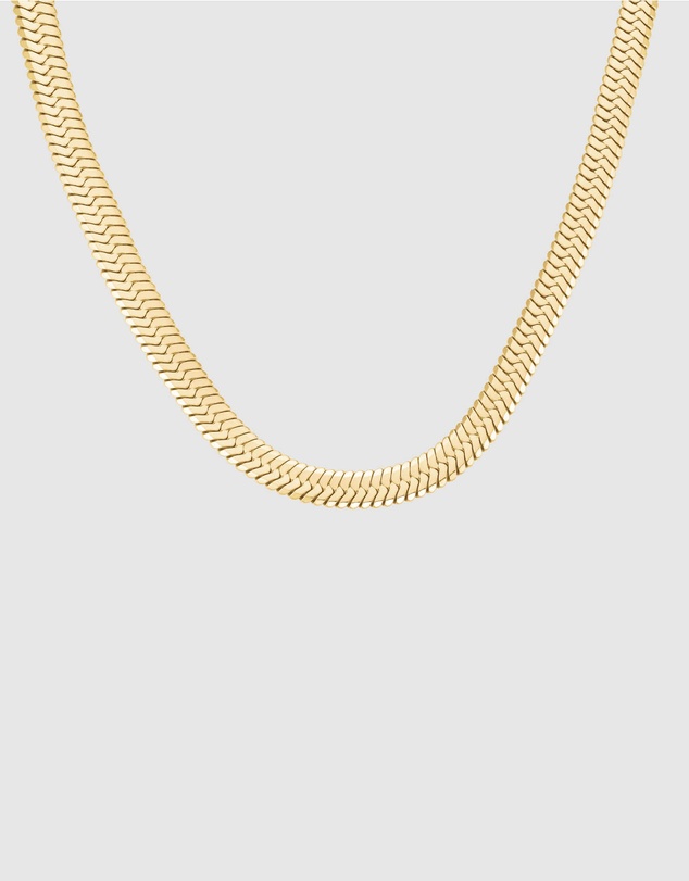 Rosefield - Large Snake Gold-Tone Necklace