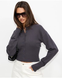 Dazie - Mira Cinched Waist Button Up Cardigan