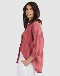 CAMIXA - Exalina Oversized Crinkle Linen Shirt