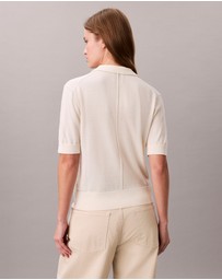 Calvin Klein - Merino Wool Polo Jumper