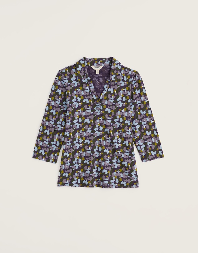 Seasalt - Seasalt Cornwall Multi Wavecrest Shirt in Organic Cotton Jersey