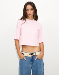 Dazie - Sandy Cropped Boxy T-Shirt