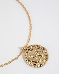 Lovisa - Gold Plated Freshwater Pearl & Molten Necklace Set