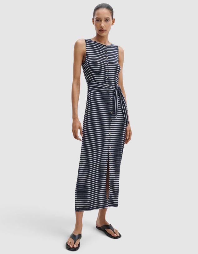 rag & bone - The Knit Button Tie Stripe Dress