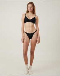 Cotton On Body - Organic Cotton Lace Padded Bralette