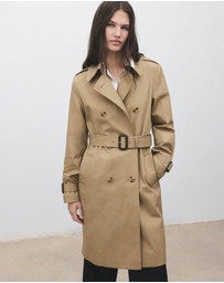 M.N.G - Classic Trench Coat With Belt