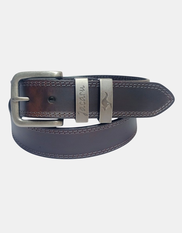Jacaru - Jacaru 6017 Casual Leather Belt 38mm