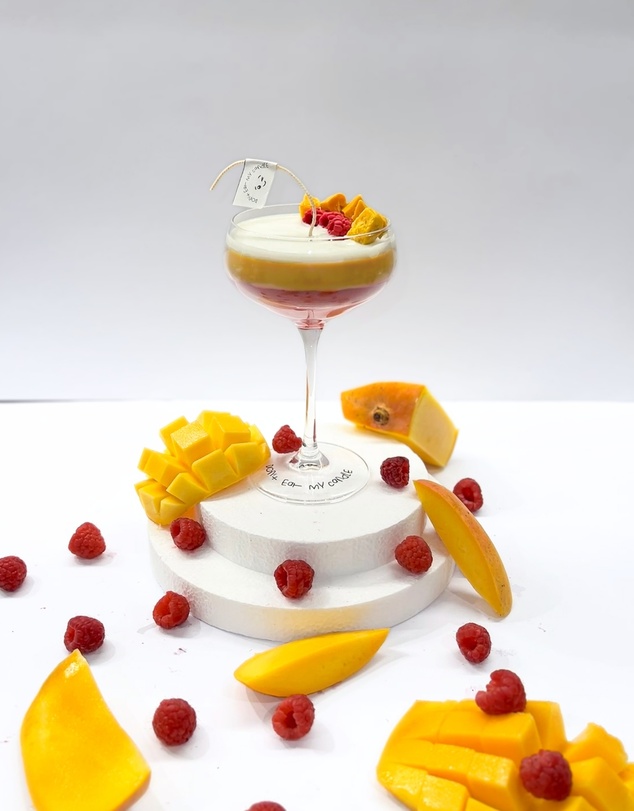 Don't Eat My Candle - Raspberry Mango Martini Cocktail Candle - Triple Pour (310g)