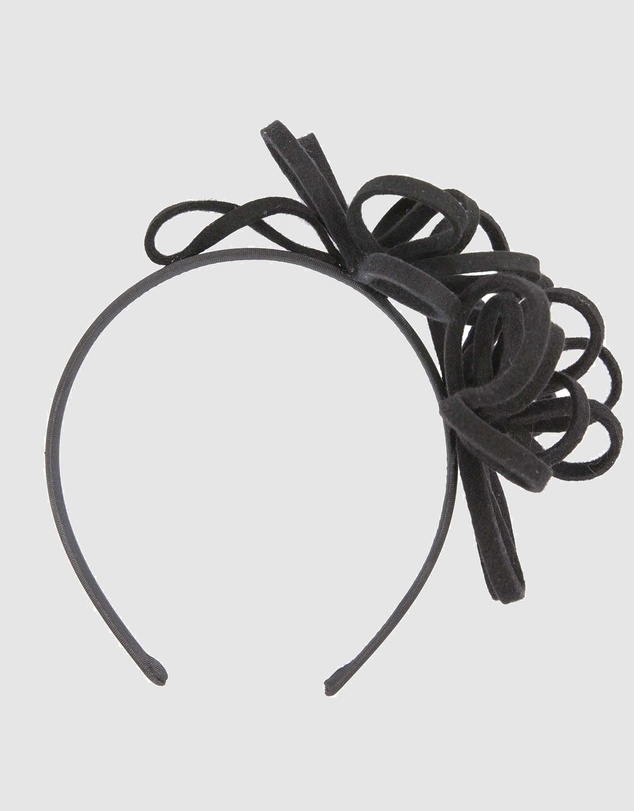 Max Alexander - Felt Black Loops Fascinator