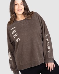 Love Your Wardrobe - LYW & Co Multi Print Sweat Top