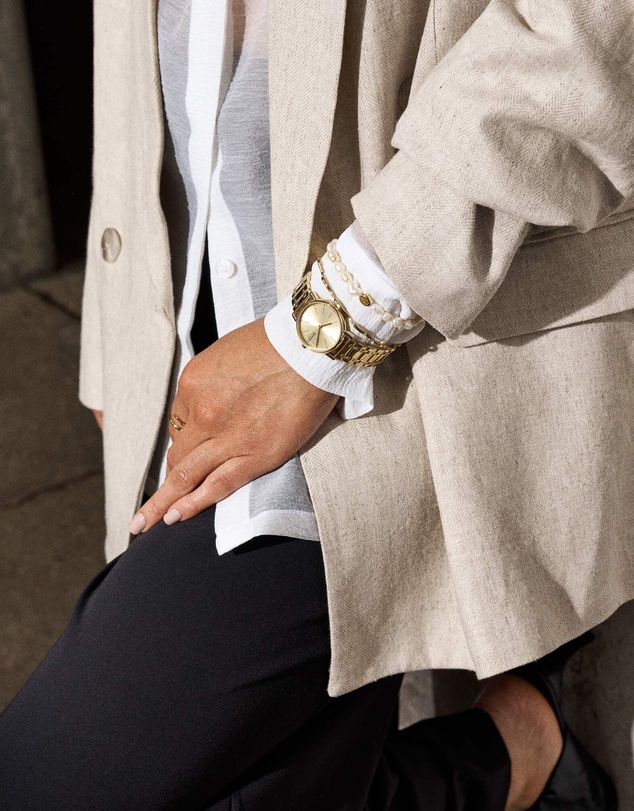 Skagen - Agnethe Pearl Gold Tone Bracelet