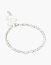 Lovisa - Waterproof Stainless Steel Cubic Zirconia Tennis Bracelet