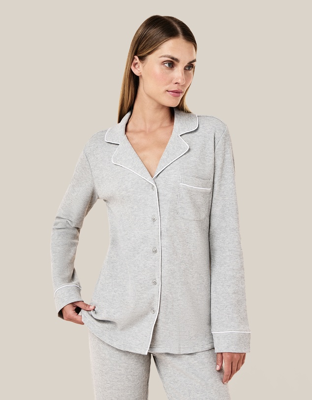 Papinelle - Claire Cotton Waffle Full Length PJ Set