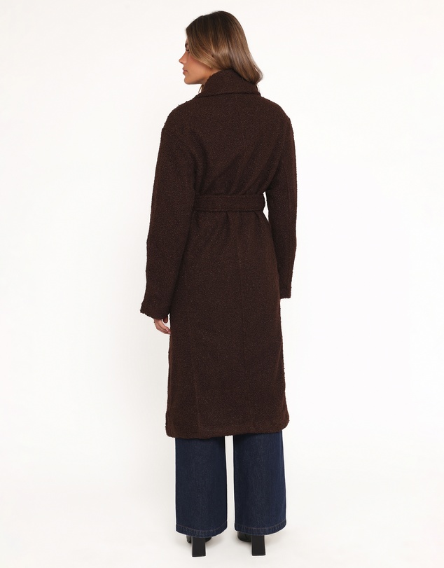 Petal & Pup - Goodie Shearling Coat - Chocolate