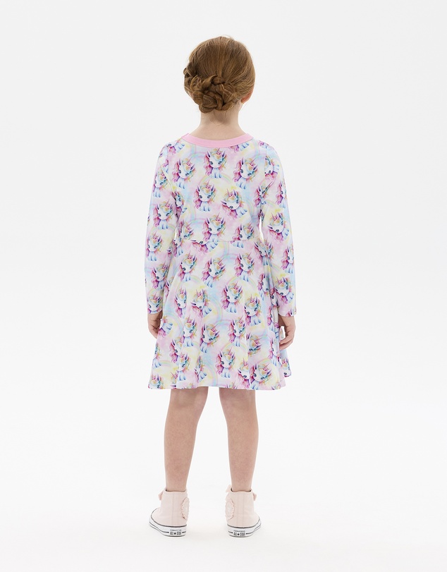 Rock Your Kid - Unicorn Pony Long Sleeve Polly Dress