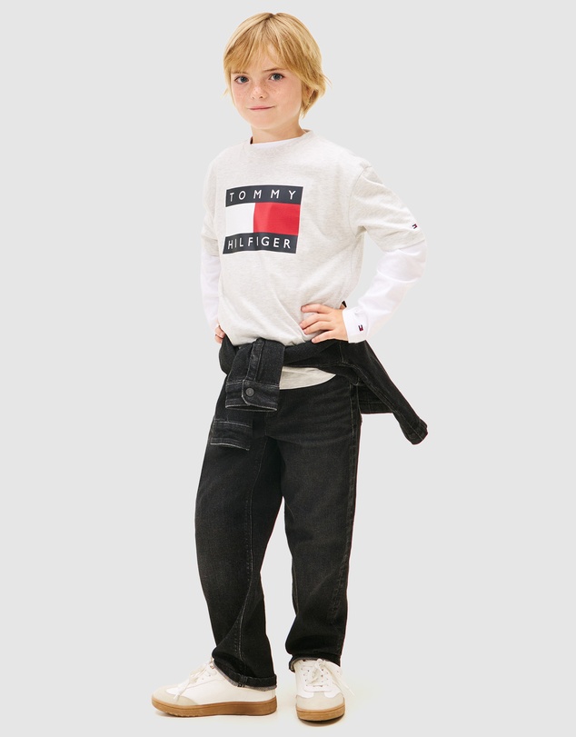 Tommy Hilfiger - Heritage Flag Print Jersey T-Shirt - Kids
