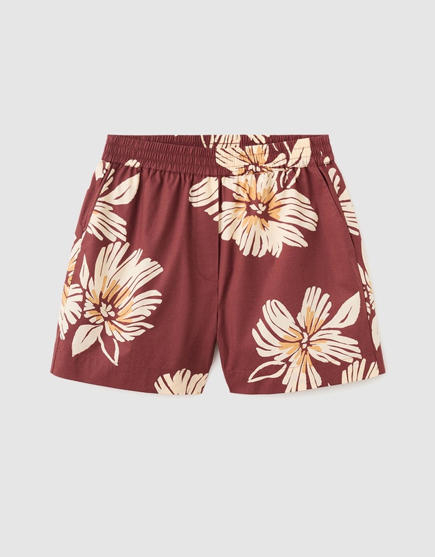 M.N.G - Printed Cotton-Blend Shorts