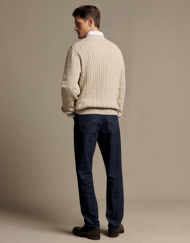 R.M.Williams - Jones Cotton Cable Crew Knit