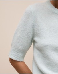 Trenery - Alpaca Merino Blend T-shirt in Faint Blue