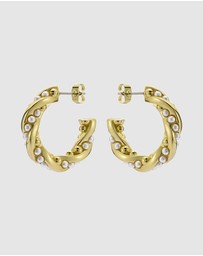 Ted Baker - Tiyaa Twisted Pearl Hoop Earrings