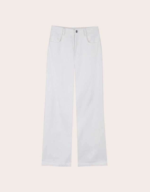 IDA+S - Eleanor White Wide Leg Jeans