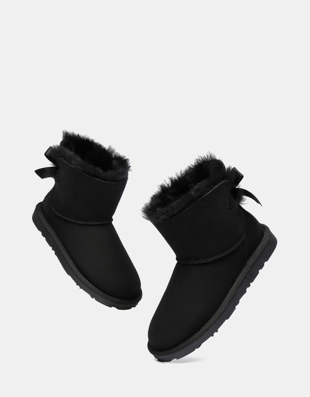 EVERAU - EverAU Ugg Mini Back Bow Sheepskin Upper UGG Boots