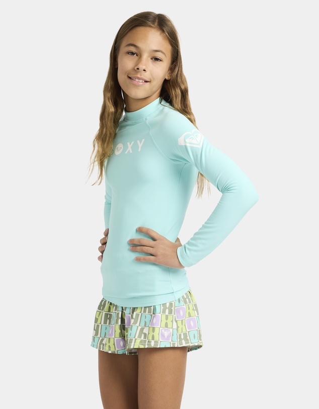 Roxy - Girls 4 to 16 Girl Heater Long Sleeve Lycra Rash Vest