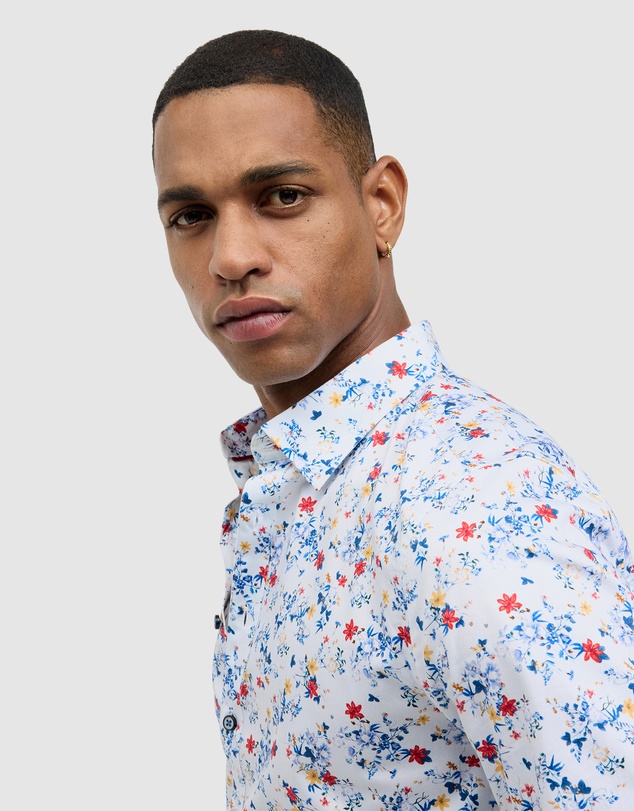 Politix - Fusion Floral Long Sleeve Shirt