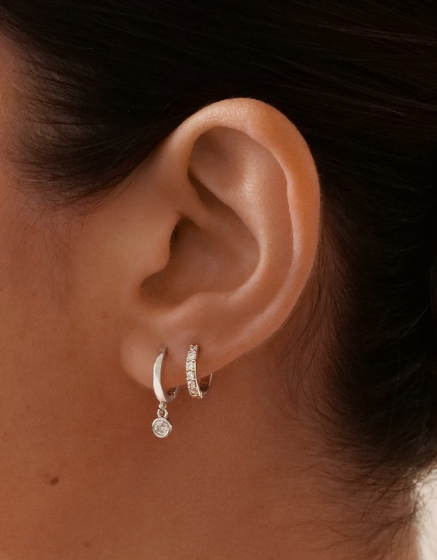 The Silver Collective - Verity Drop Earrings Silver