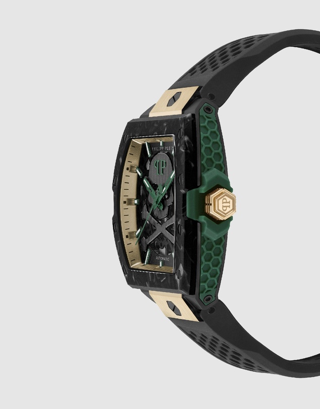 Philipp Plein - The $Keleton 2.0 - 44mm Black Dial and Silicone Strap