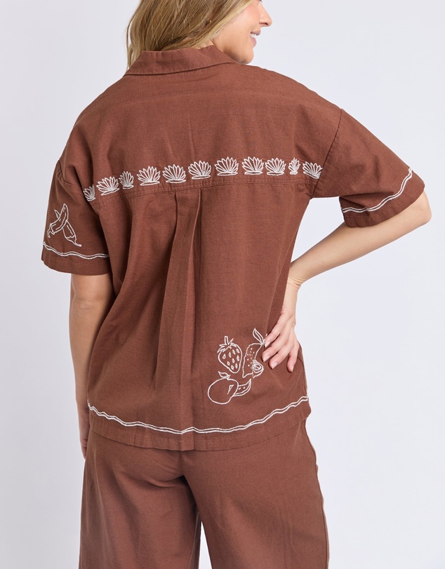 Foxwood - Paradise Shirt Chocolate