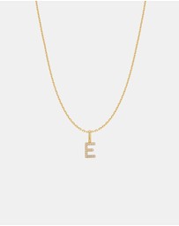 Ania Haie - Ania Haie Gold Letter E Initial Necklace