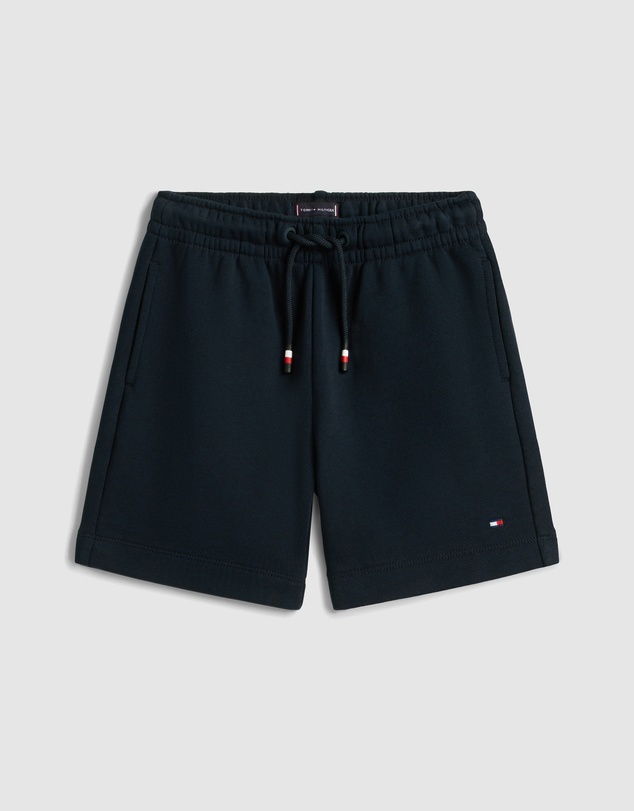Tommy Hilfiger - Wavy Flag Graphic T-Shirt And Sweat Shorts Set - Kids