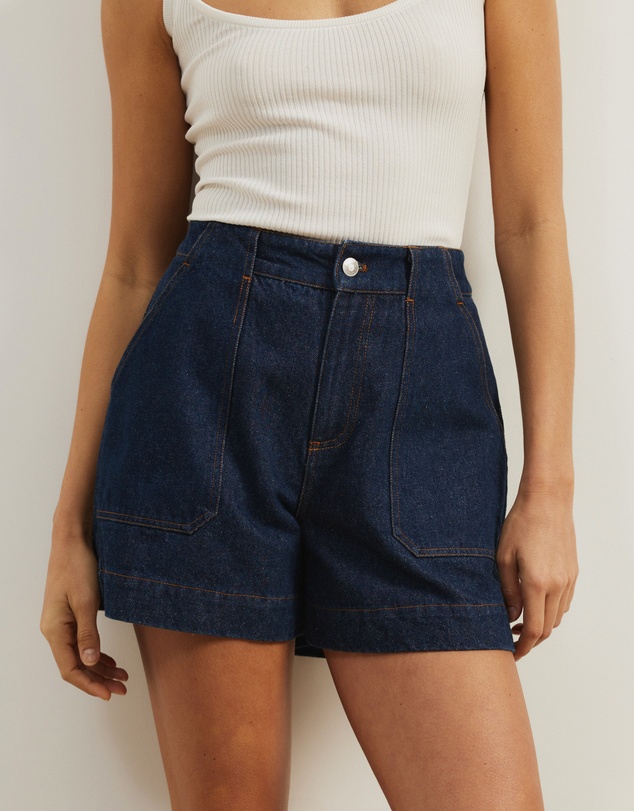 Atmos&Here - Samira Relaxed Denim Shorts