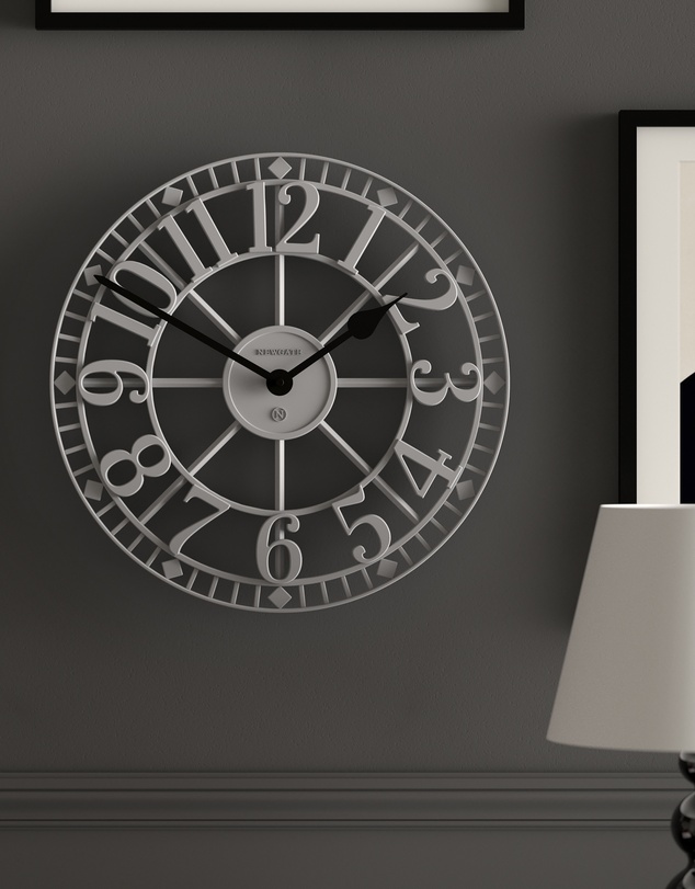 Newgate - Newgate Warehouse Wall Clock-Clockwork Grey
