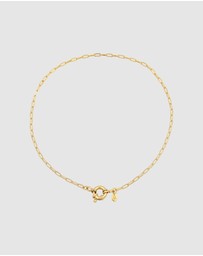 Elli Jewelry - Necklace Link Chain 925 Sterling Silver Gold-Plated