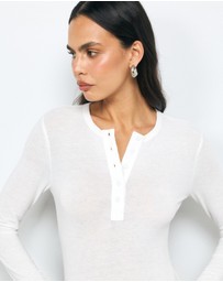 AERE - Maya Henley T-Shirt