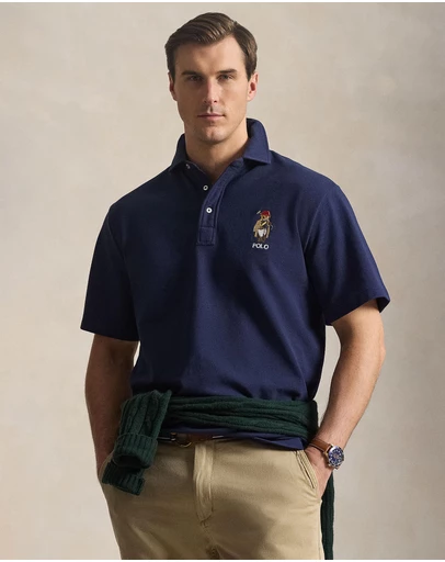 Polo Ralph Lauren - ICONIC EXCLUSIVE - Big & Tall Polo Bear Mesh Polo Shirt
