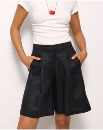 AERE - Linen Bermuda Shorts