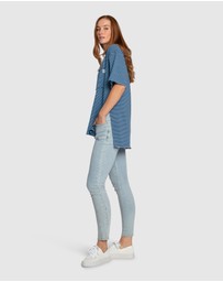 Belle & Bloom - Brave Soul Oversized Striped T-Shirt