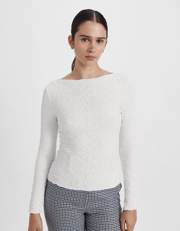 SABA - Luna Textured Long Sleeve Top