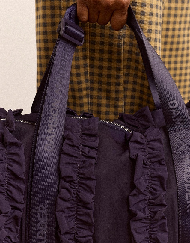 Damson Madder - Brooke Frill Barrel Bag