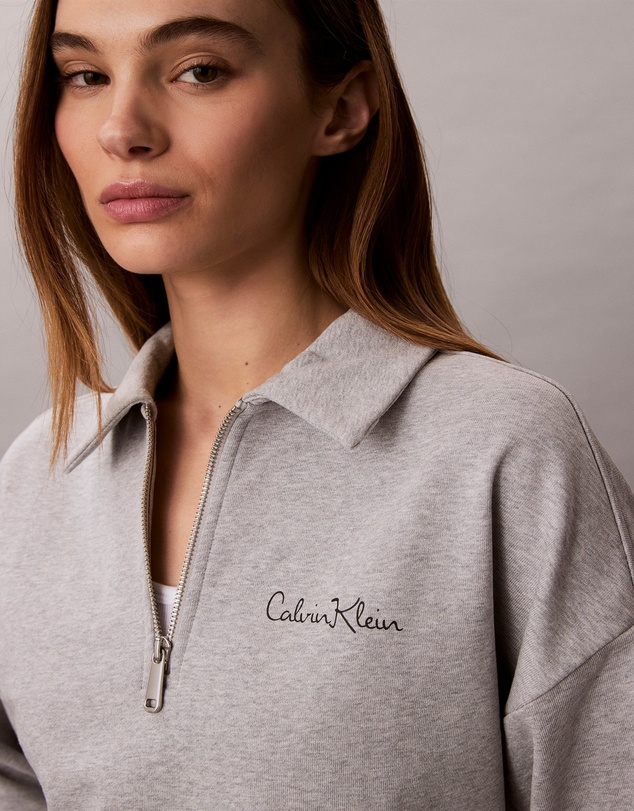Calvin Klein Jeans - French Terry Relaxed Quarter Zip Sweatshirt