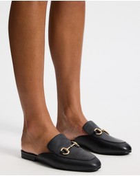Atmos&Here - Alexandra Leather Loafer Slides