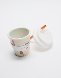 itti bitti - Bamboo Reusable Baby Cino Cup With 2 Straws - Babies-Kids