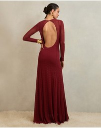 REISS - ATELIER Ami Pointelle-Knit Maxi Dress
