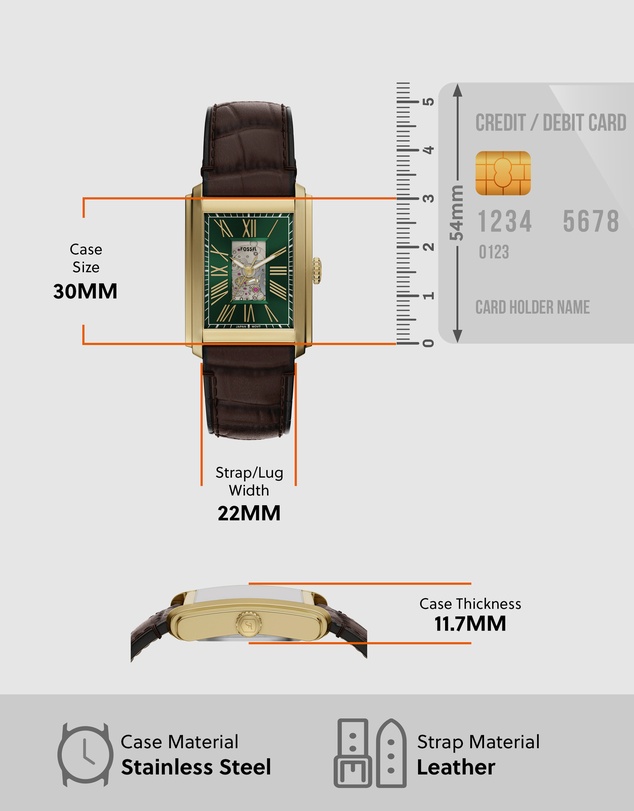 Fossil - Carraway Brown Analogue Watch