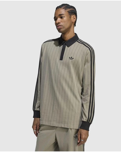 adidas Originals - Pinstripes Long Sleeve Polo